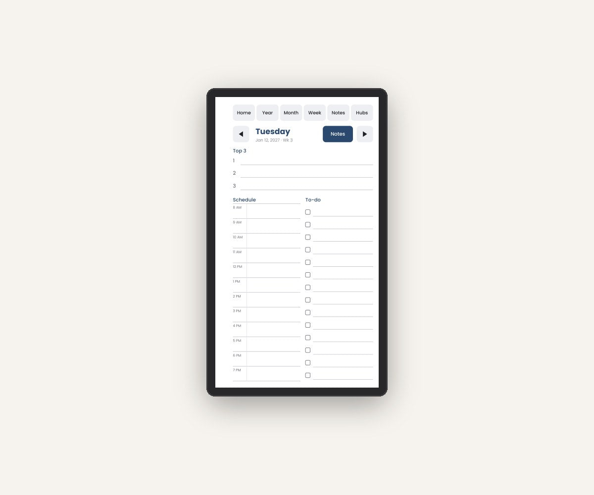 Planner on Paper Pro Move